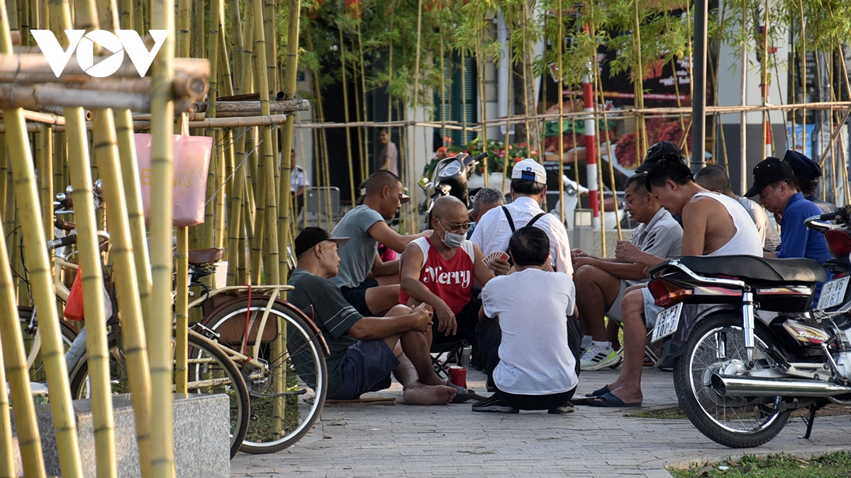 Hồ Trúc Bạch nhếch nhác, nơi tụ tập đánh bài, chỗ thành bãi trồng rau